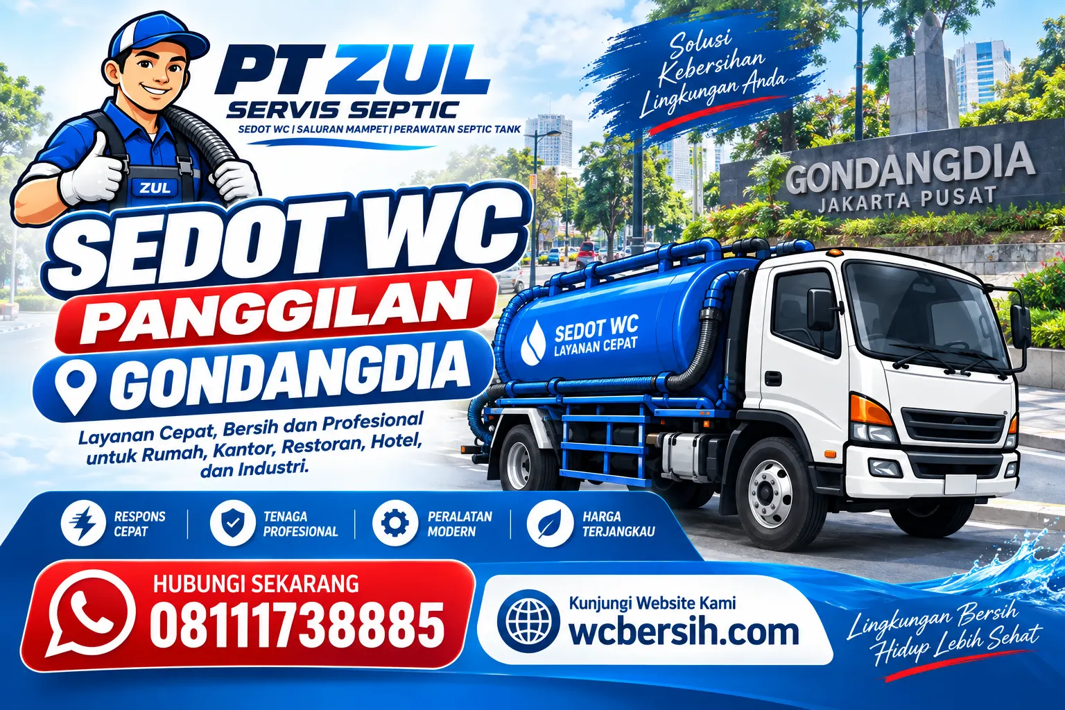 Sedot WC Panggilan Gondangdia