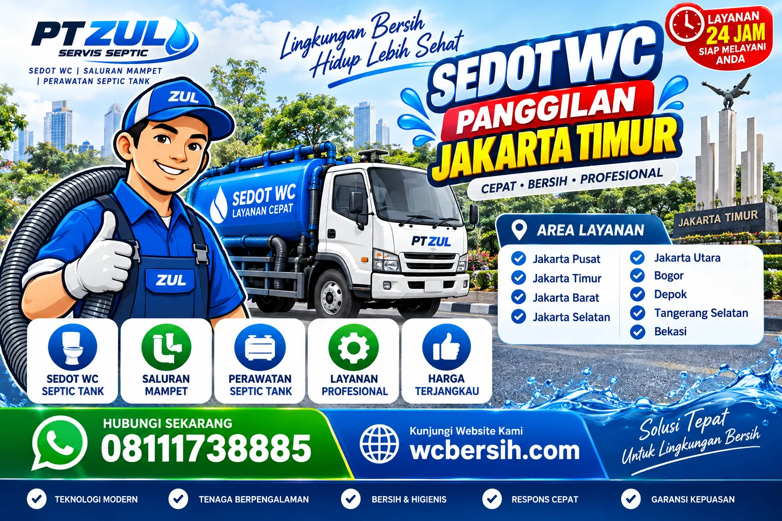 Sedot WC Panggilan Jakarta Timur