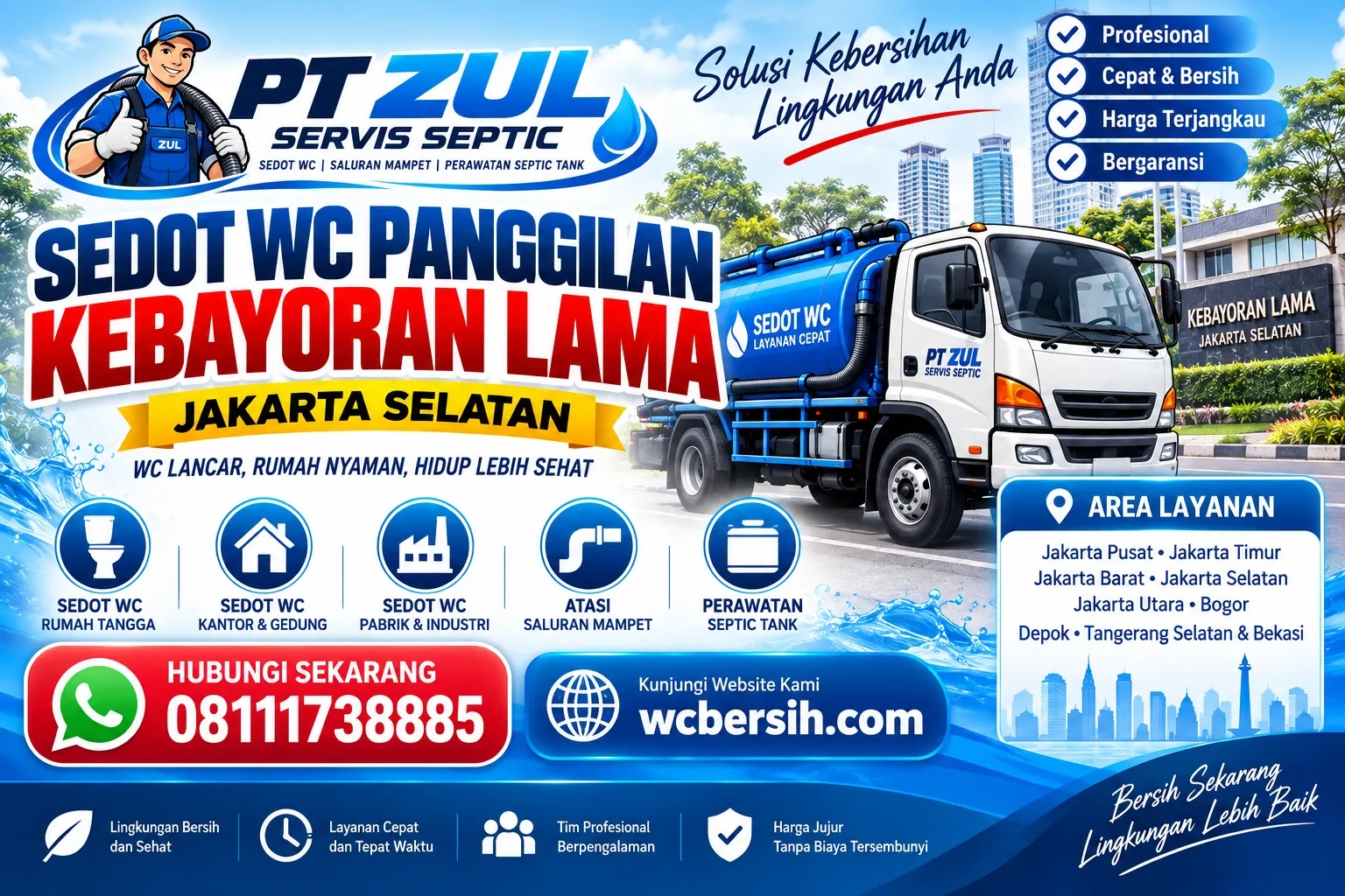 Sedot WC Panggilan Kebayoran Lama