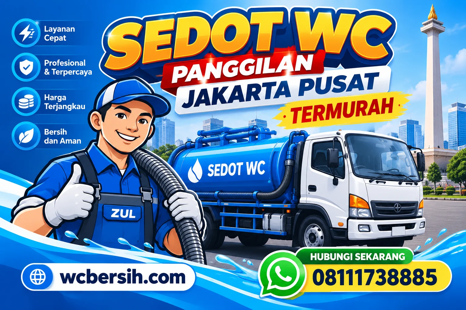 Sedot WC Panggilan Jakarta Pusat Termurah