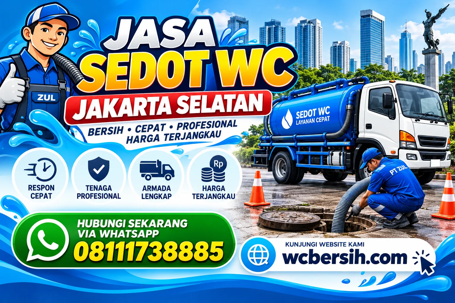 Jasa Sedot WC Jakarta Selatan