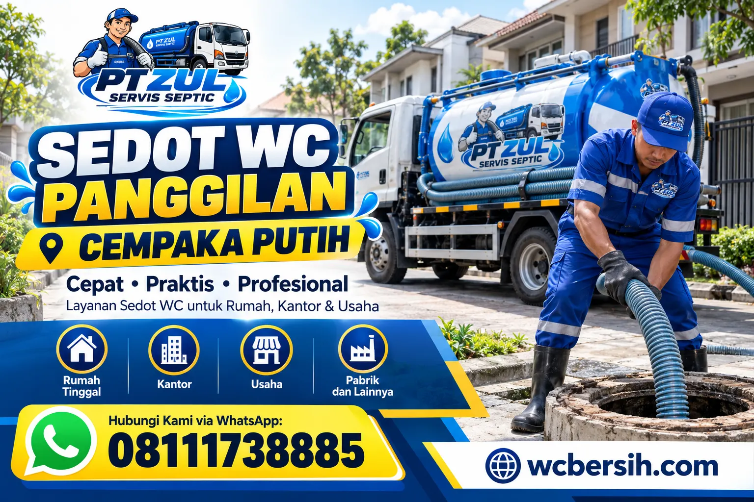 Sedot WC Panggilan di Cempaka Putih